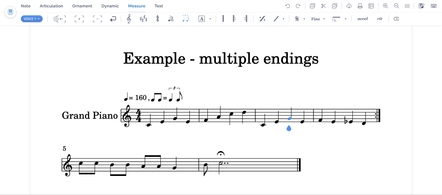 Add an ending in a range
