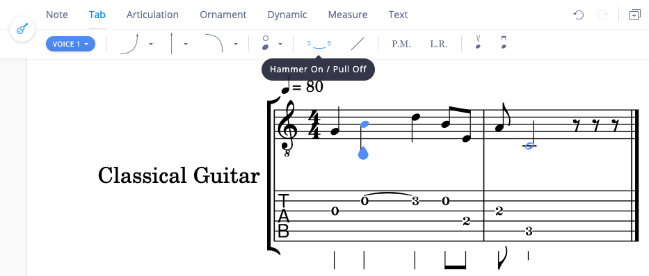 Hammer on / Pull off