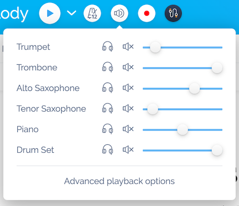 Local audio settings