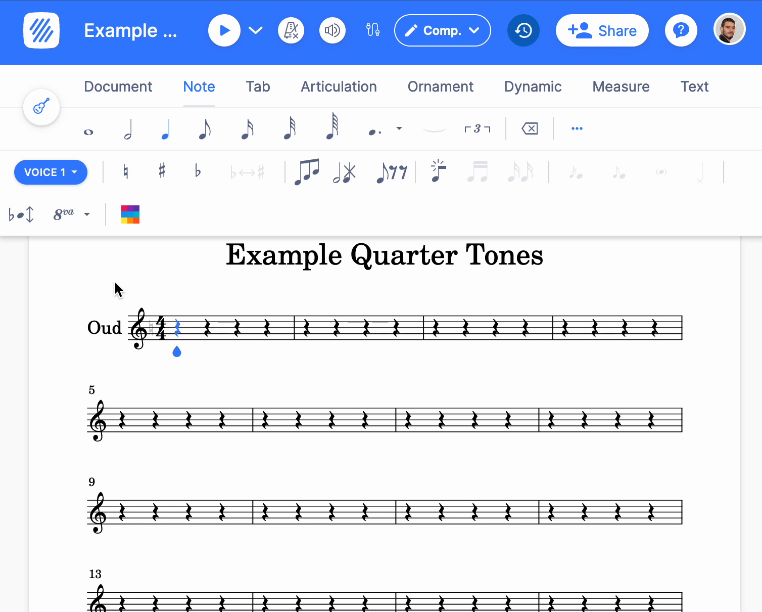 Enable quarter-tones