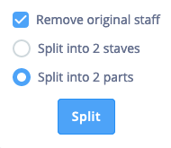 Split Staff options