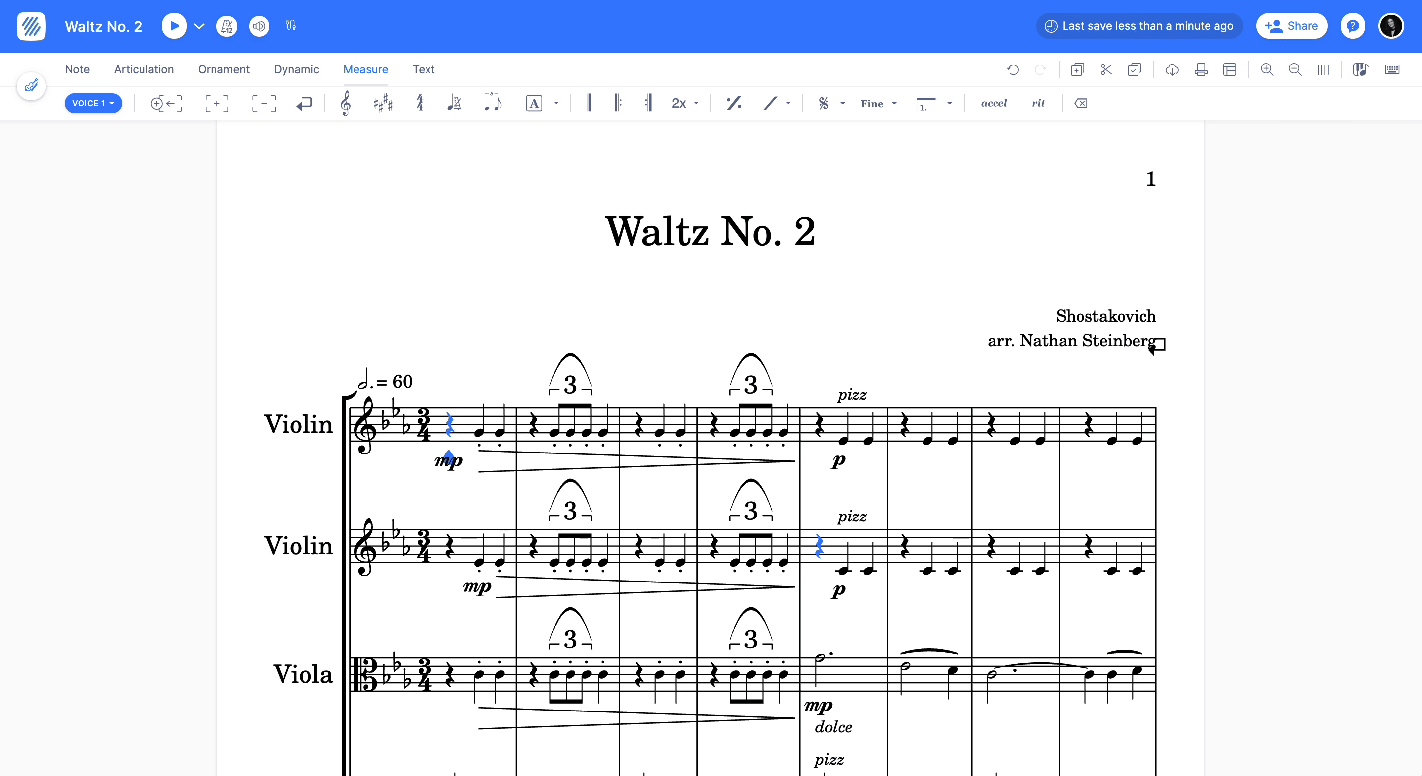 Advanced tempo interface