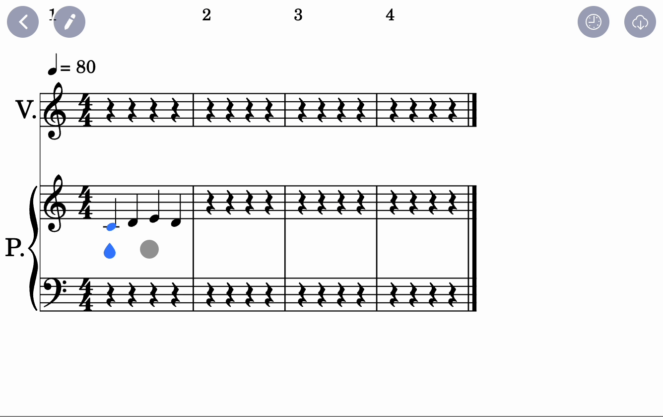 Double touch action menu
