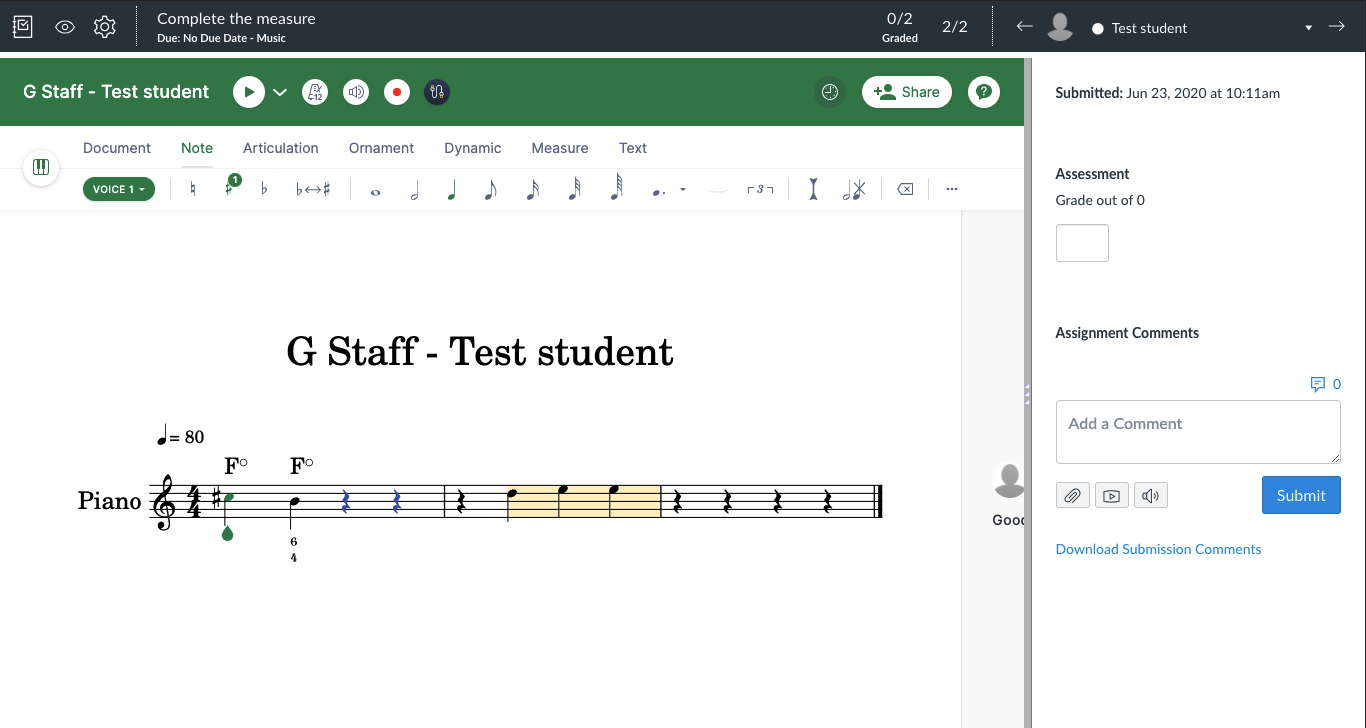 SpeedGrader with Flat