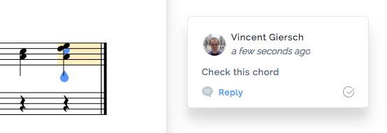 Live feedback using contextualized comments