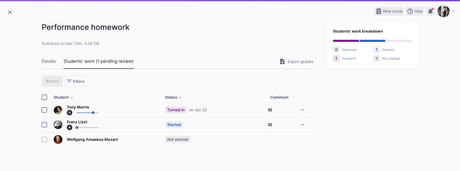 Teacher quick review