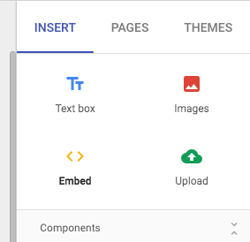 Google Sites embed