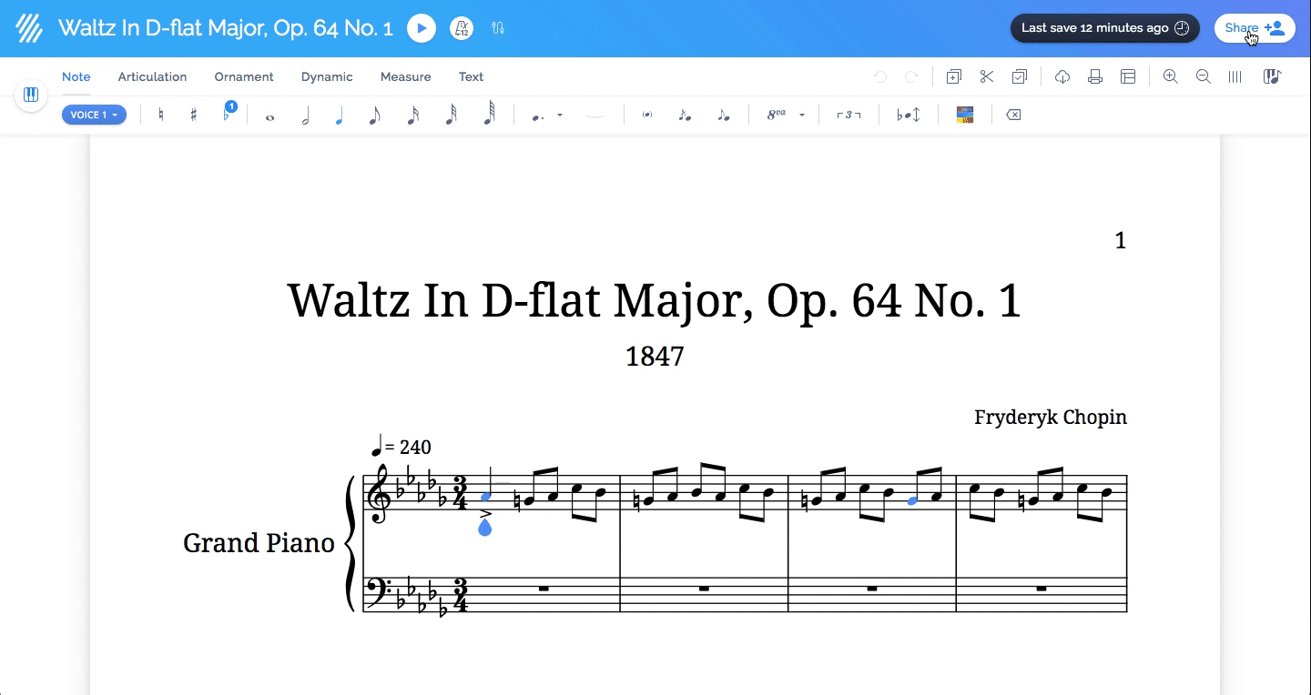 Get the HTML code of the score