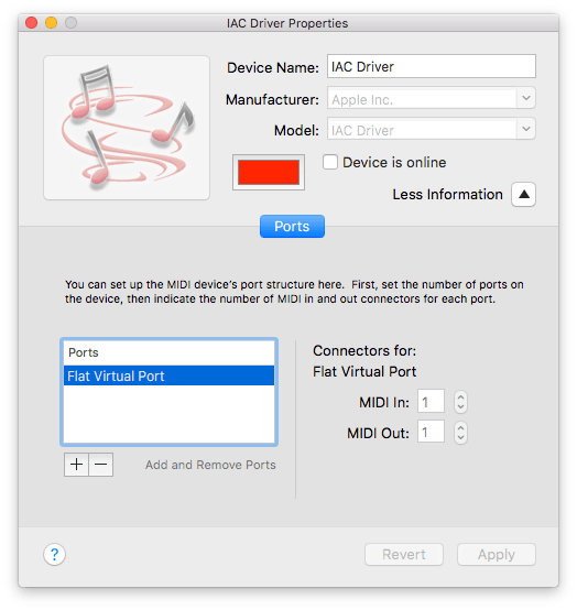 IAC Driver create port